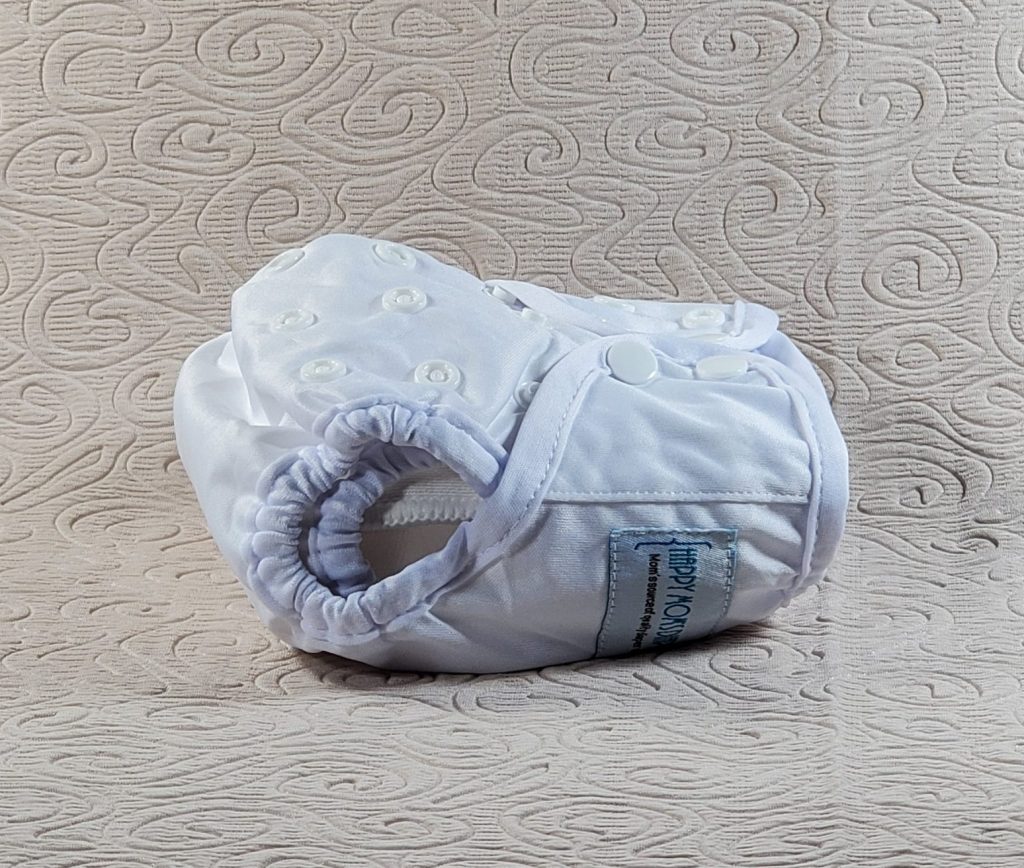 Newborn White Diaper cover